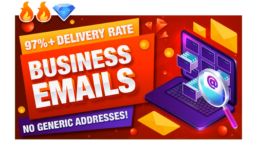 Business Email Address Data. Direct to Owner and Top Contact. No Generic Addresses.